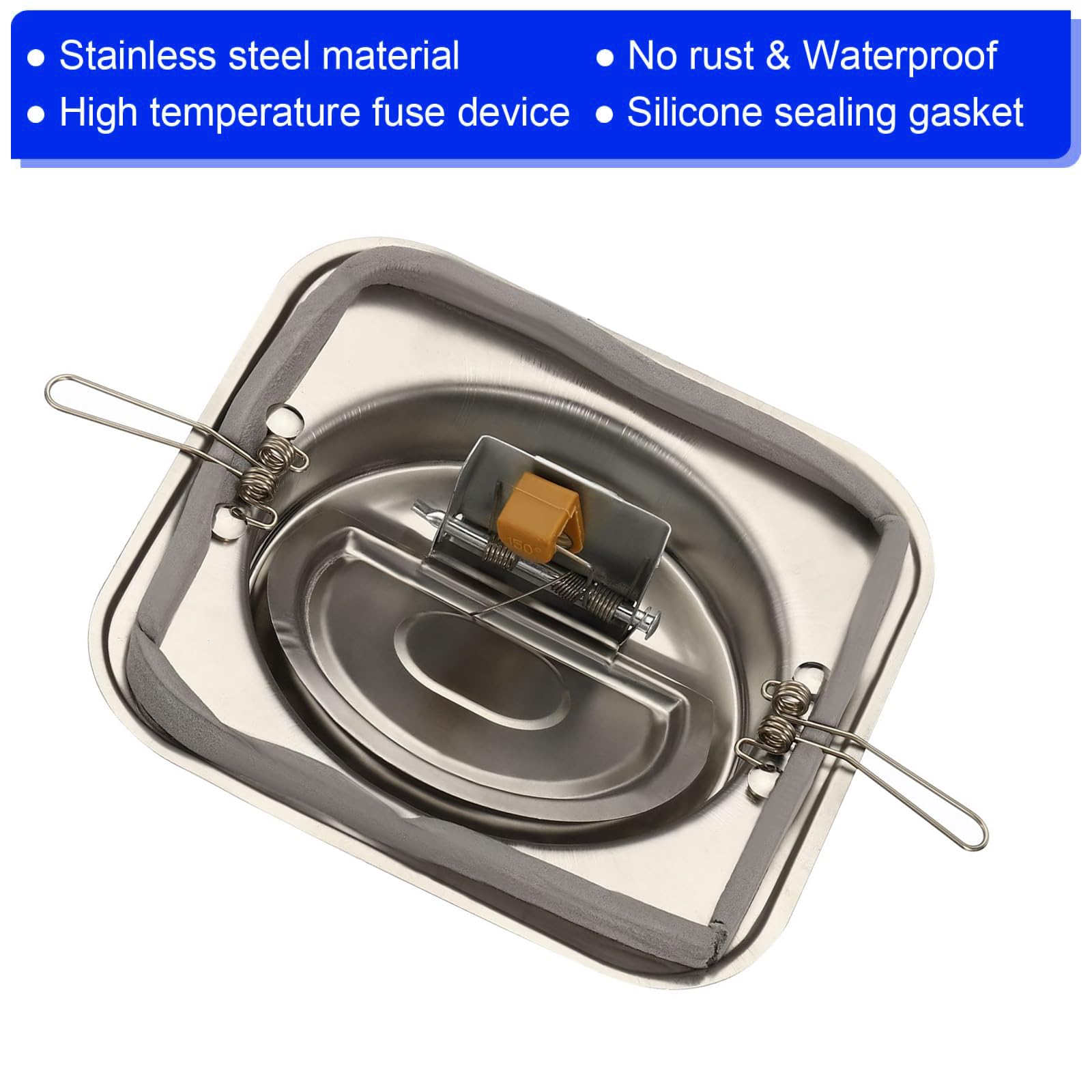 Unifizz 7" Backdraft Damper with Ducting Hose Clamp - Image 3
