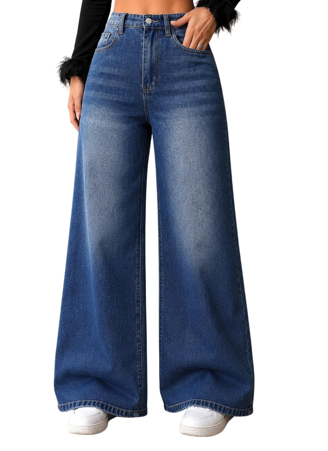 adbucks Baggy Jeans for Women || Women,s Loose Jean Pants || Oversized Jean's for Women's || Wide Leg Jean,s for Woman || Casual Jins for Woman's-picture-19