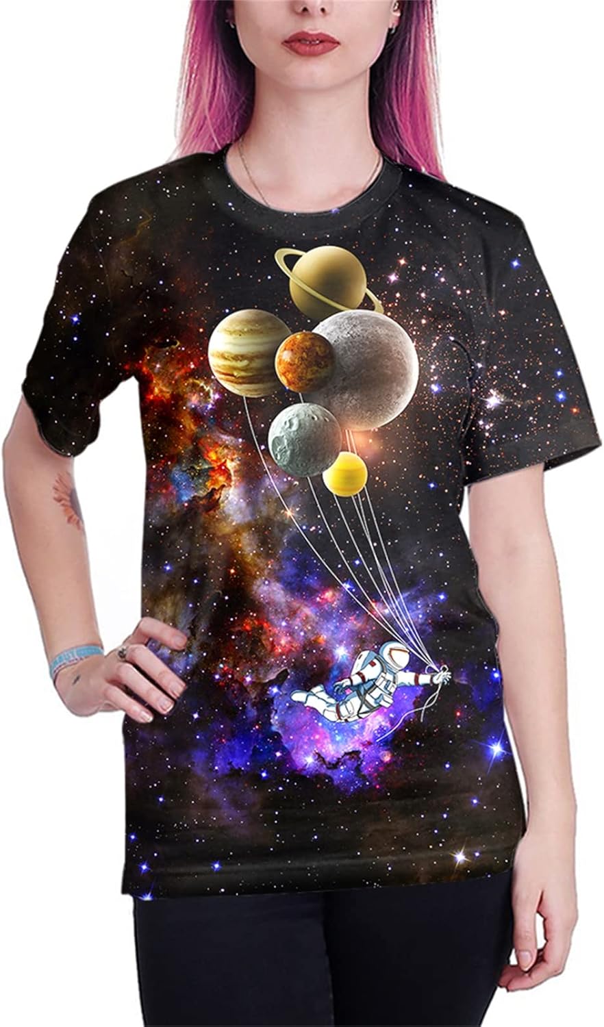 Linnhoy Unisex Men's and Women's Shirts Unisex Fashion Casual Novelty Tees 3D Graphic Adults T-Shirts Teens Tops Size S-XXL - Image 5