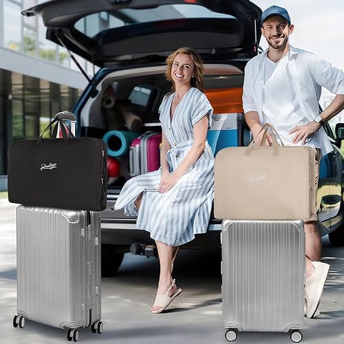 Miniatura 8 de Cubos de embalaje colgantes, bolsas de ropa para viajes y almacenamiento, bolsas de ropa de viaje para hombres y mujeres con 5 bolsillos de color