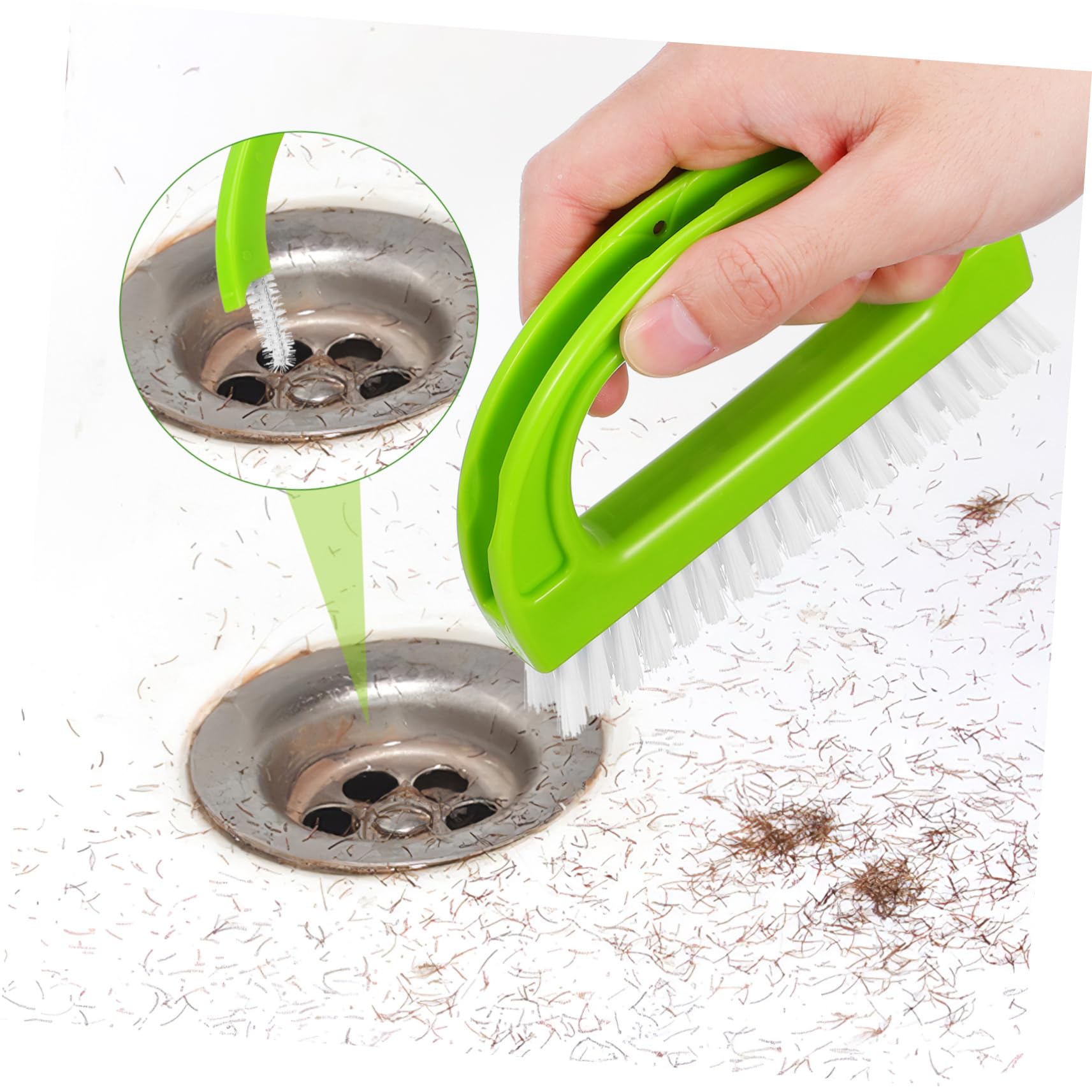 Cepillo Ranuras Ventanas y Cepillo para Fregar Grietas, de PP Mango Ergonómico, Duradero y Portátil para Limpieza del Hogar