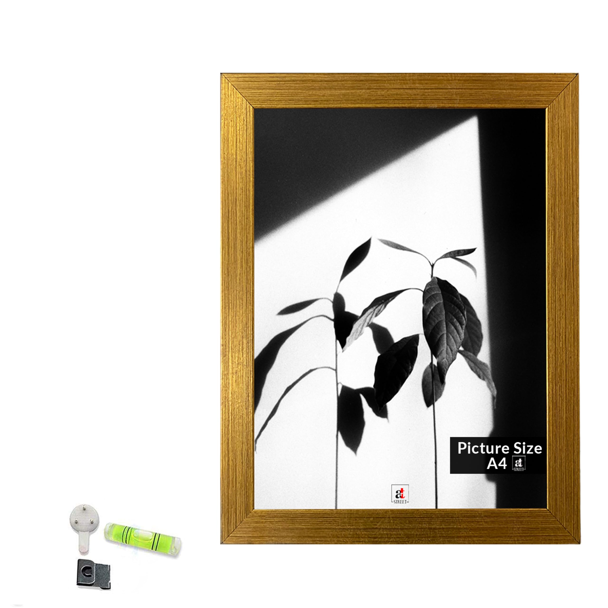 Art Street A4 Size Certificate, Document Photo frames Single For Home Decoration, Living Room, Office Decoration (Vintage Gold, Size: 8" x 12")-image-42