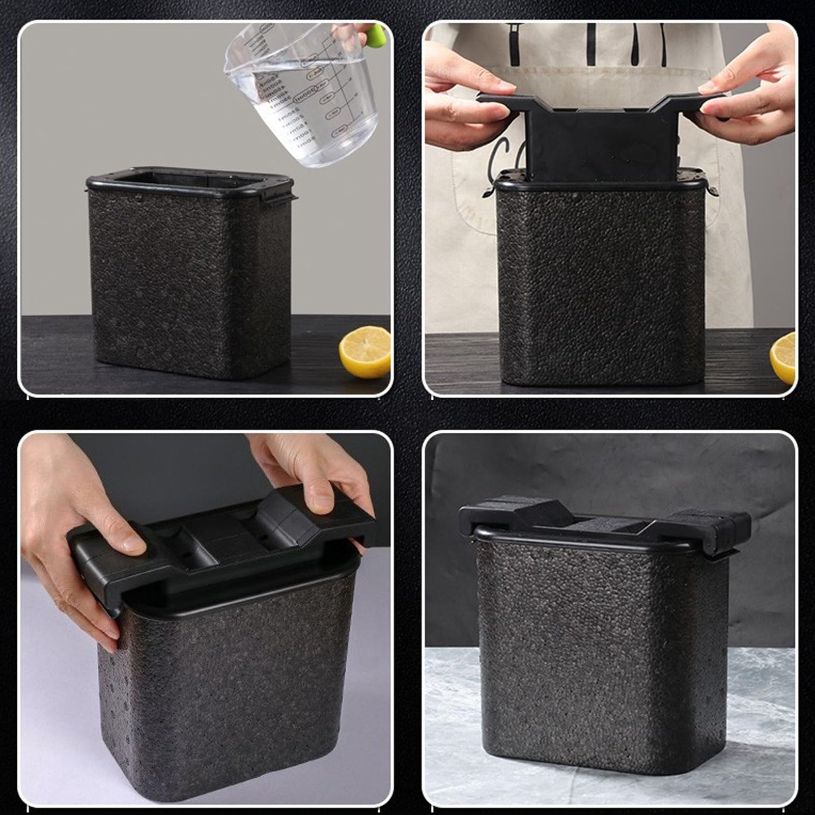Yosoo Health Gear Stampo per Palline di Ghiaccio, Stampo per Ghiaccio Trasparente in Silicone ABS con 2 Fori, Produttore di Cristallino a Rilascio Facile, Fusione Lenta per Bevitori di tè Al Latte,