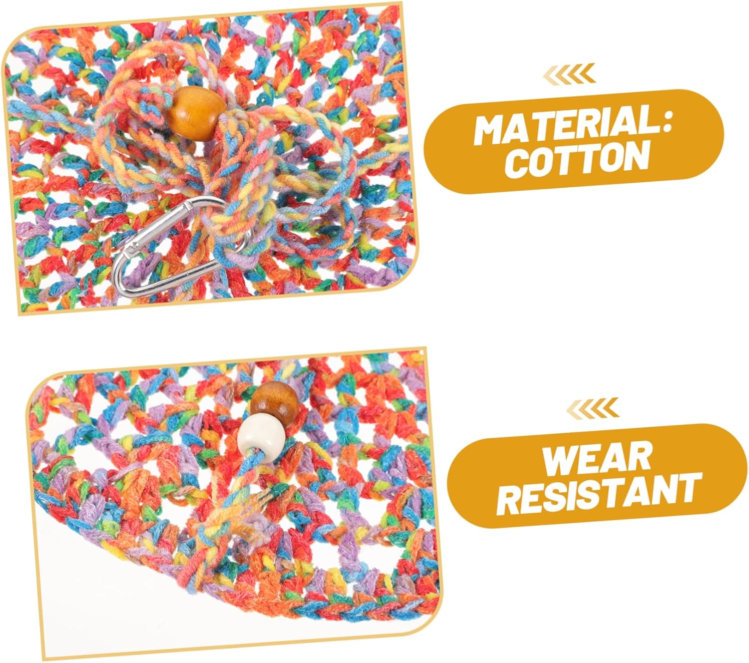 Mipcase 3pcs Reptile Hammock Swing Bed Cute Lizard Hanging Bed for Pets Soft Cotton Material Easy to Install for Chameleons Geckos and Lizards