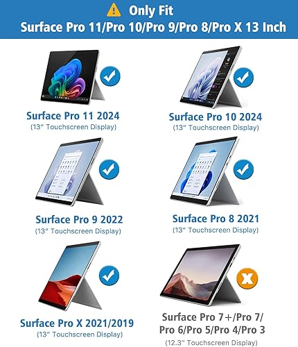 Miniatura 2 de TiMOVO Pantalla mate extraíble Protecor para Surface Pro 9 2022  Surface Pro 8 2021  Surface Pro X 2021 y 2019, película reutilizable para Surface