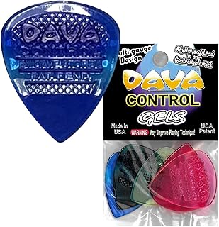 Dava® Control Pick Gel Plectrums Orange ~ Bag Of 5
