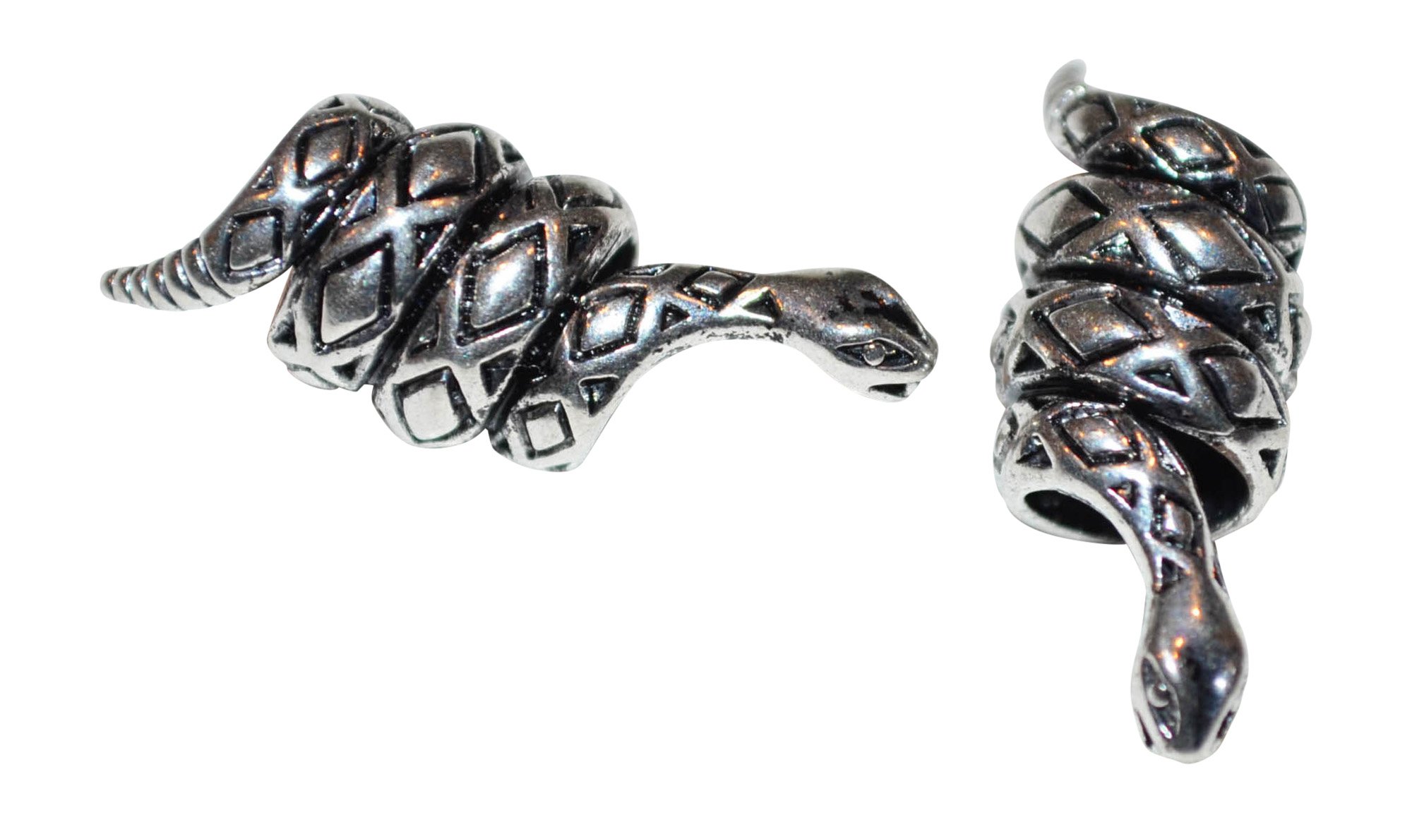 The Gadsden Snake Paracord Lanyard Bead Twin Pack