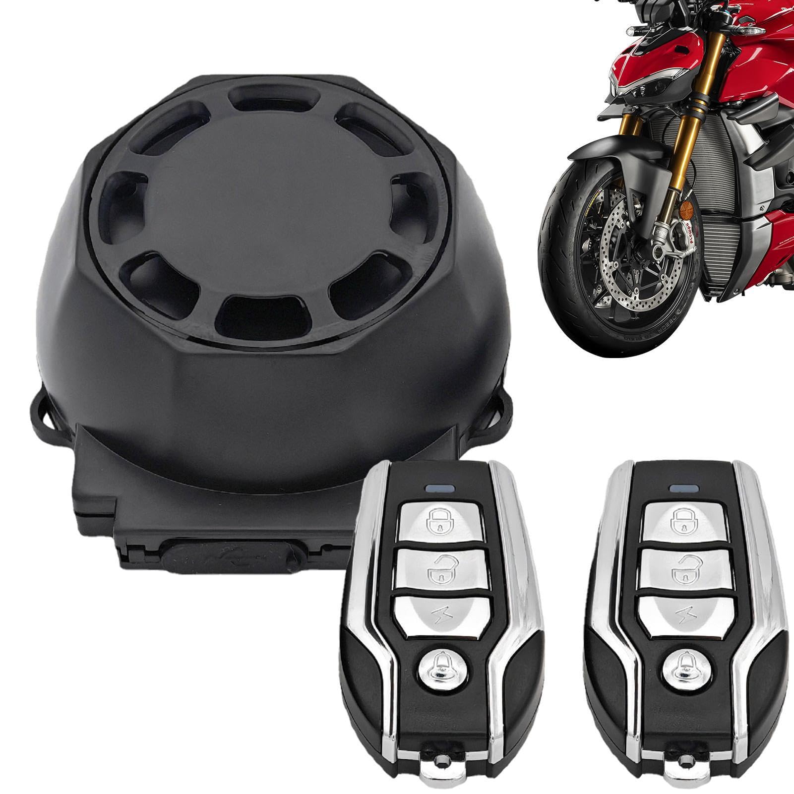 Allarme Moto | Allarme di sicurezza remoto senza F - di allarme di | sicurezza ricaricabile 122db per allarme bici elettrica