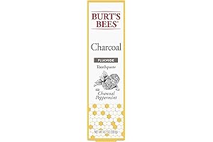 Burt's Bees Charcoal Teeth Whitening, Peppermint Flavor