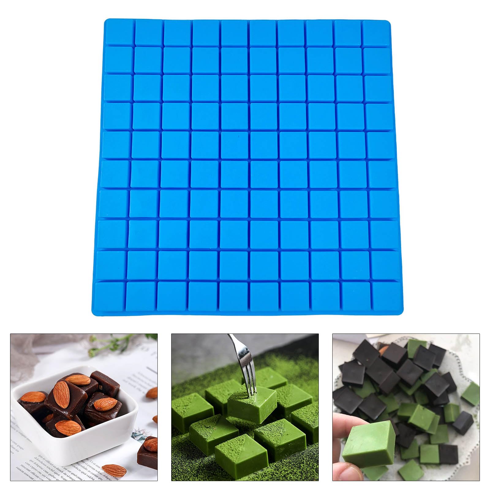 Bandeja cuadrada con 100 rejillas, fácil de liberar, perfecta para whisky, cócteles y beves, máquina de hielo apta para congelador para camareros y uso doméstico.