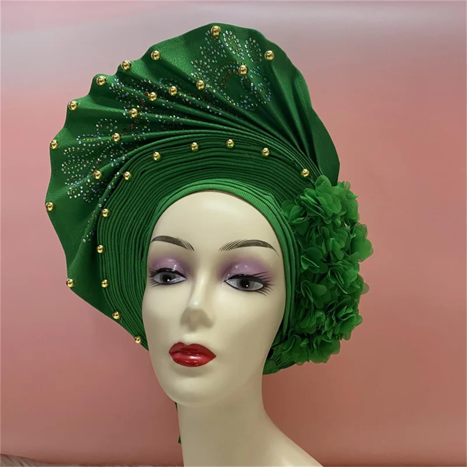 Turbante de lentejuelas para mujer, turbante para mujer, turbante africano