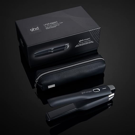 Ghd Unplugged Kablosuz Saç Düzleştirici, Siyah | Profesyonel saç düzleştirici 22 mm - hafif, kompakt - şekillendirme rötuşları - aşırı ısı olmadan - %65 daha fazla parlak saç