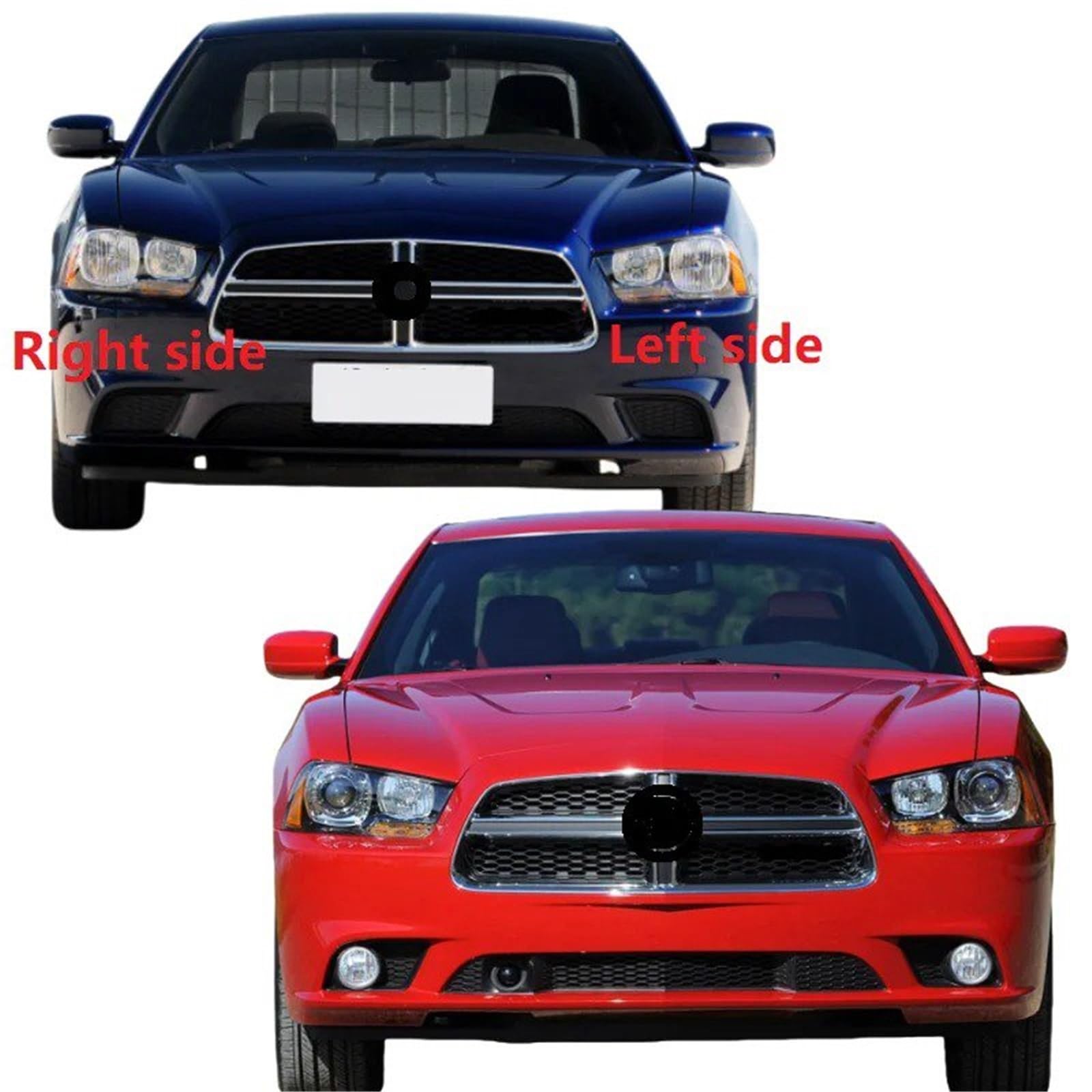 Cubierta Lente Faro Para Dodge Para Cargador 2011-2014 Cubierta Lente Faro Carcasa Pantalla Transparente Lámpara Faros Lente Carcasa(Right)