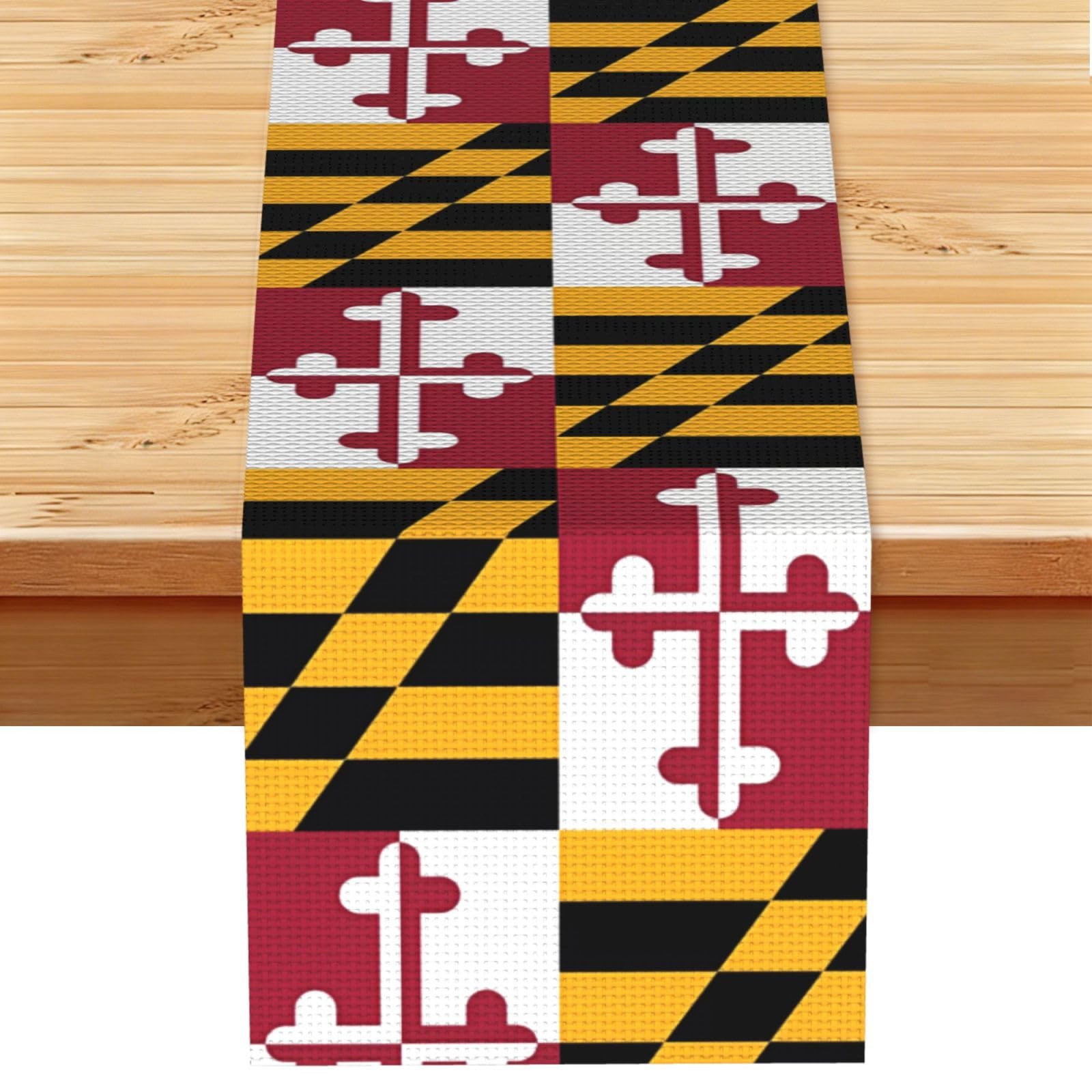 Flag of Maryland Table Runner 13x72 Inch Dining Decor
