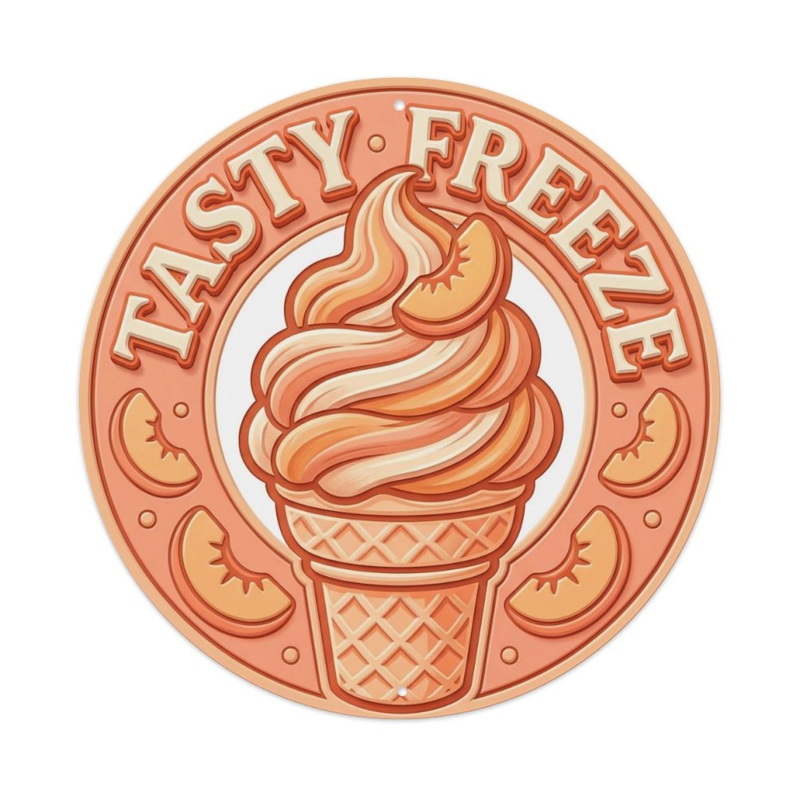 Tasty Freeze Diner Decor Metal Tin Sign