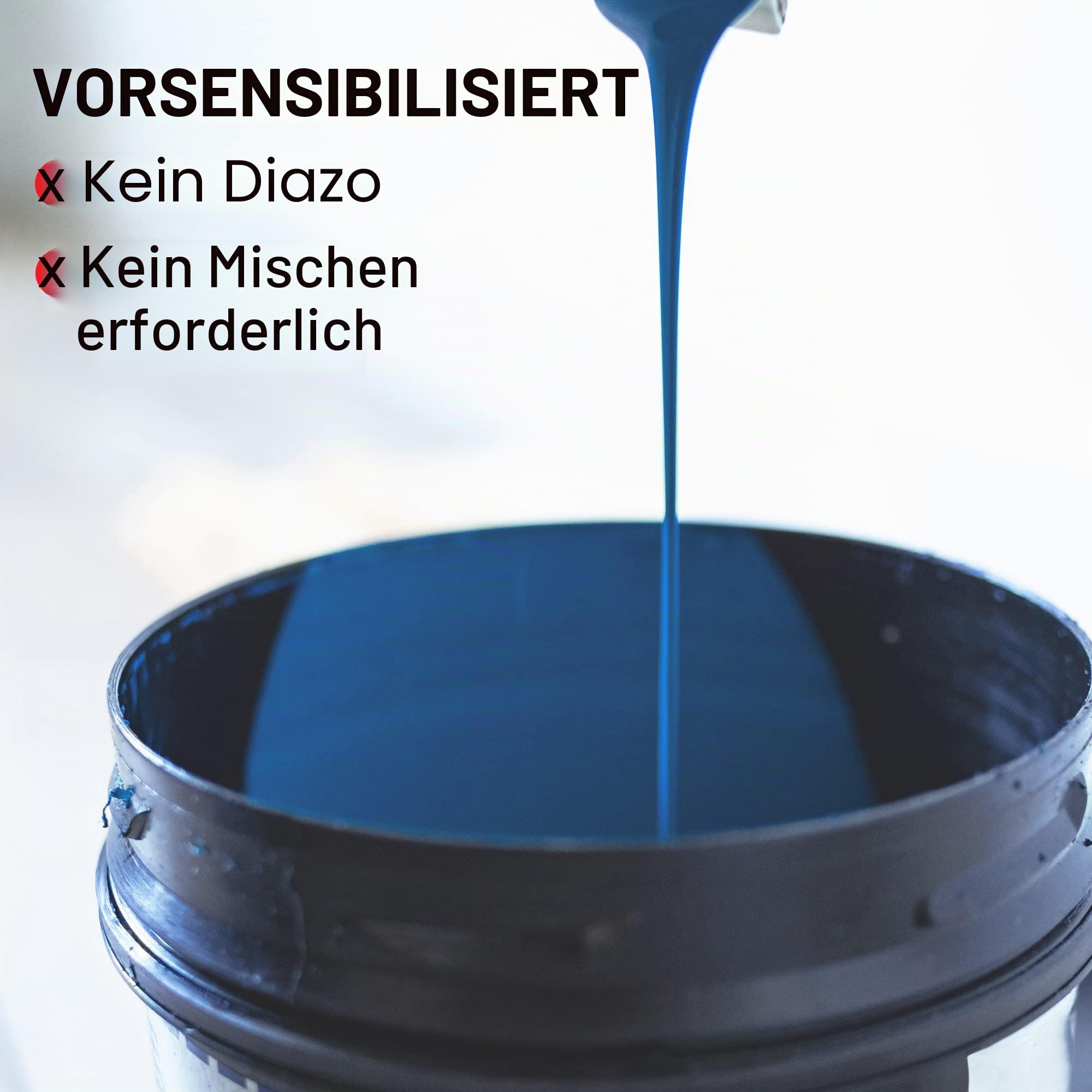 Ecotex AP Blue Screen Printing Emulsion Quart 907.2 g Pre-sensibilisierte Fotoemulsion für Siebdruck