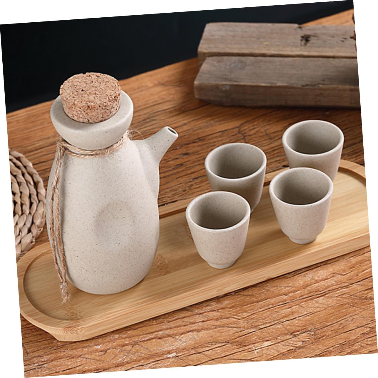 1set Japanese Ceramic Sake Set Wine Pot and Cups for Home Restaurants and Tea Houses for Wine Lovers