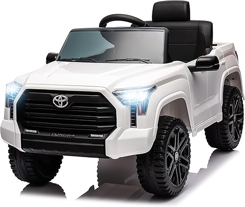 SEGMART Camión de paseo para niños de 12 V, auto eléctrico Tundra con licencia para niños, vehículos eléctricos para niños a batería con control