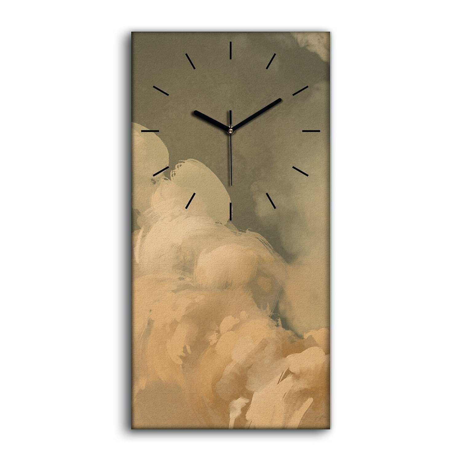 Horloge sur Toile Décoration Murale Salon Chambre Art Moderne 30x60cm