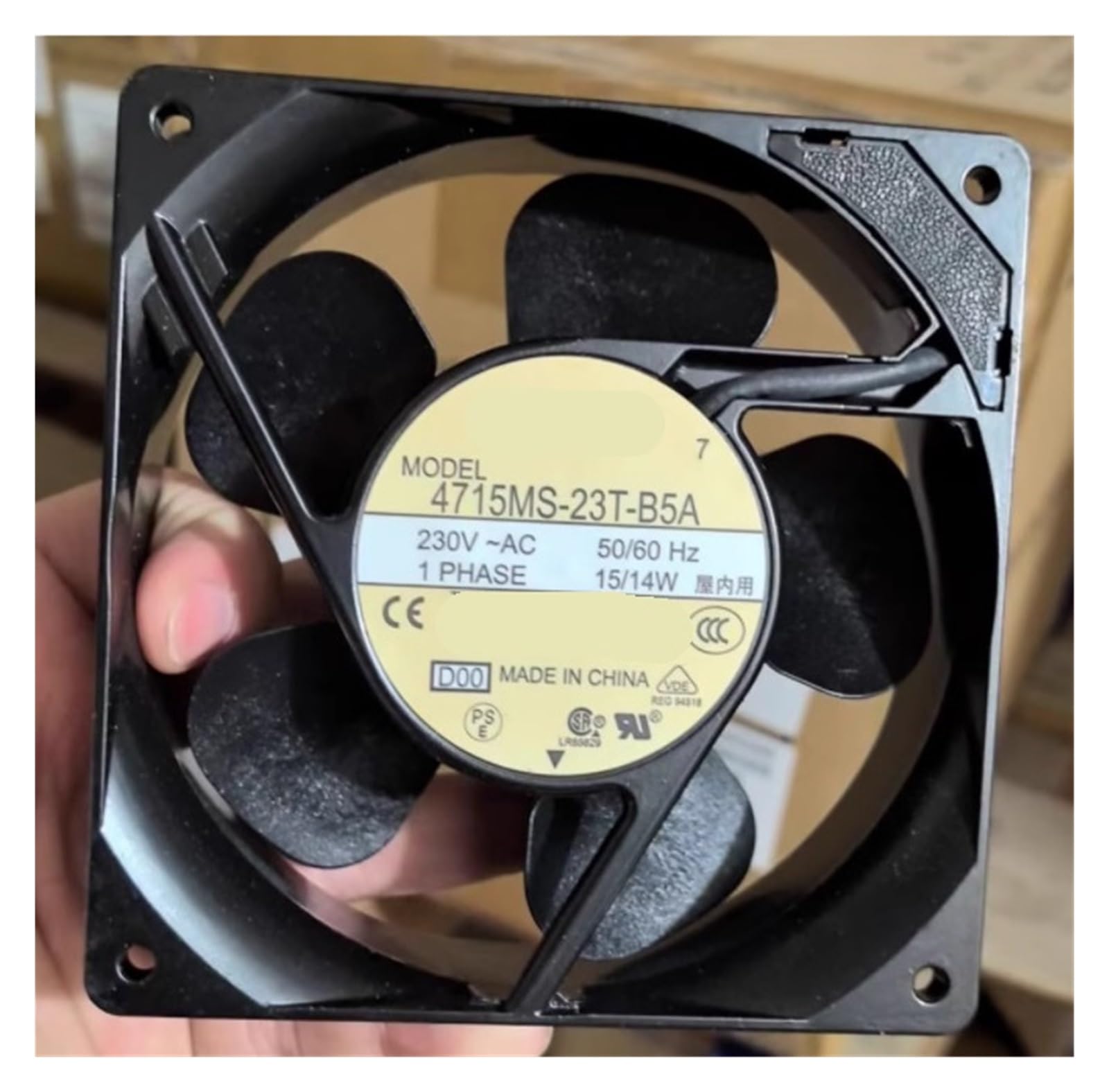 Lzikkgki One Color 4715Ms-23T-B5a D00 Ac 230V 15W 120X120x38mm Cooling Fan