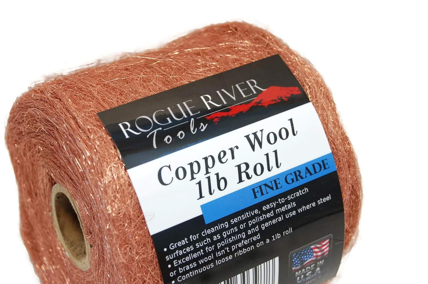 Copper Wool 1lb Roll (Fine) - Rogue River Tools