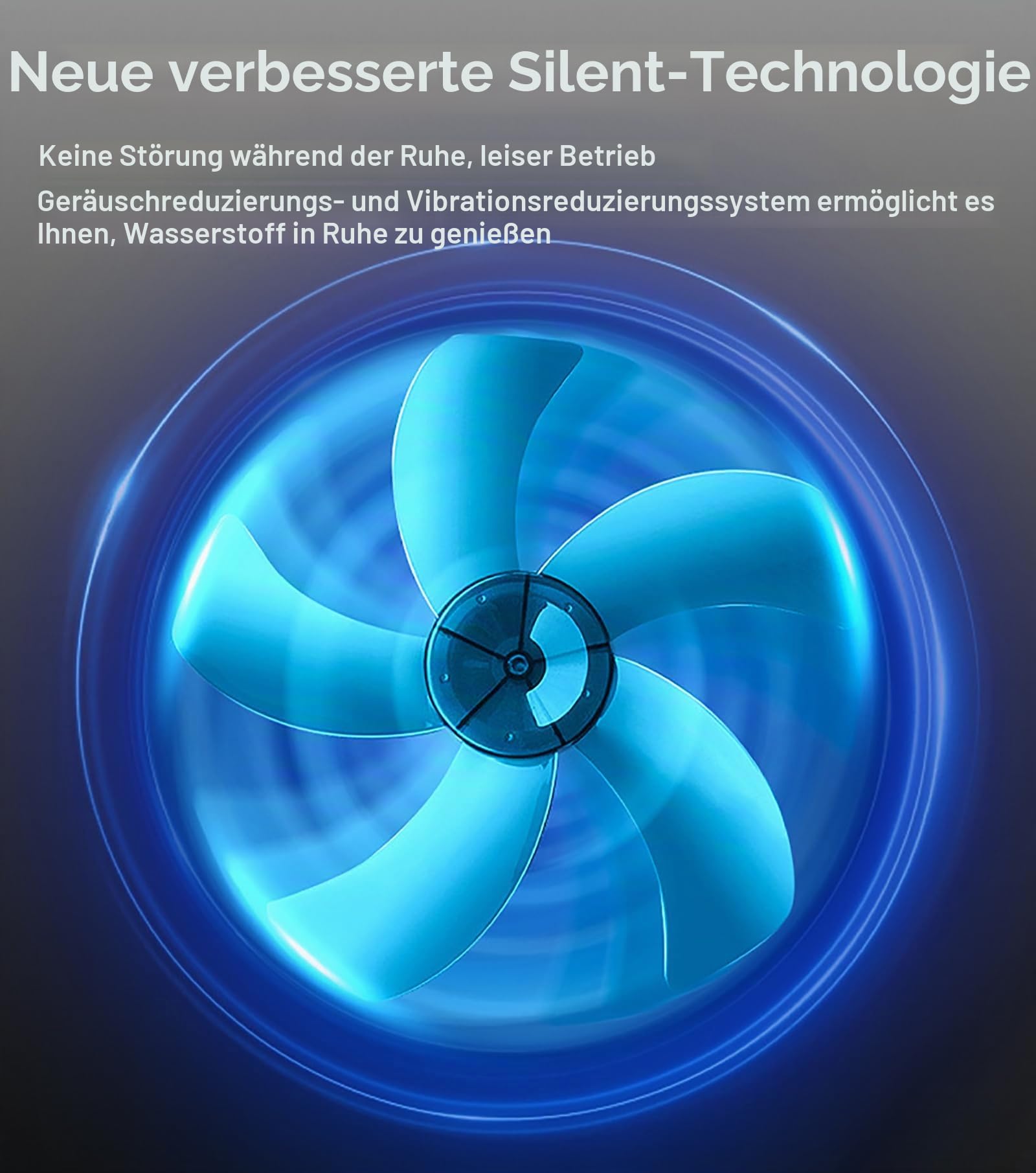 Wasserstoff-Inhalationsgerät, 99,99% Reines H2, Tragbares Wasserstoff-Atemgerät, Inhalator Mit Zwei Anschlüssen, H2-Molekulargenerator 225ml(150H+75O)