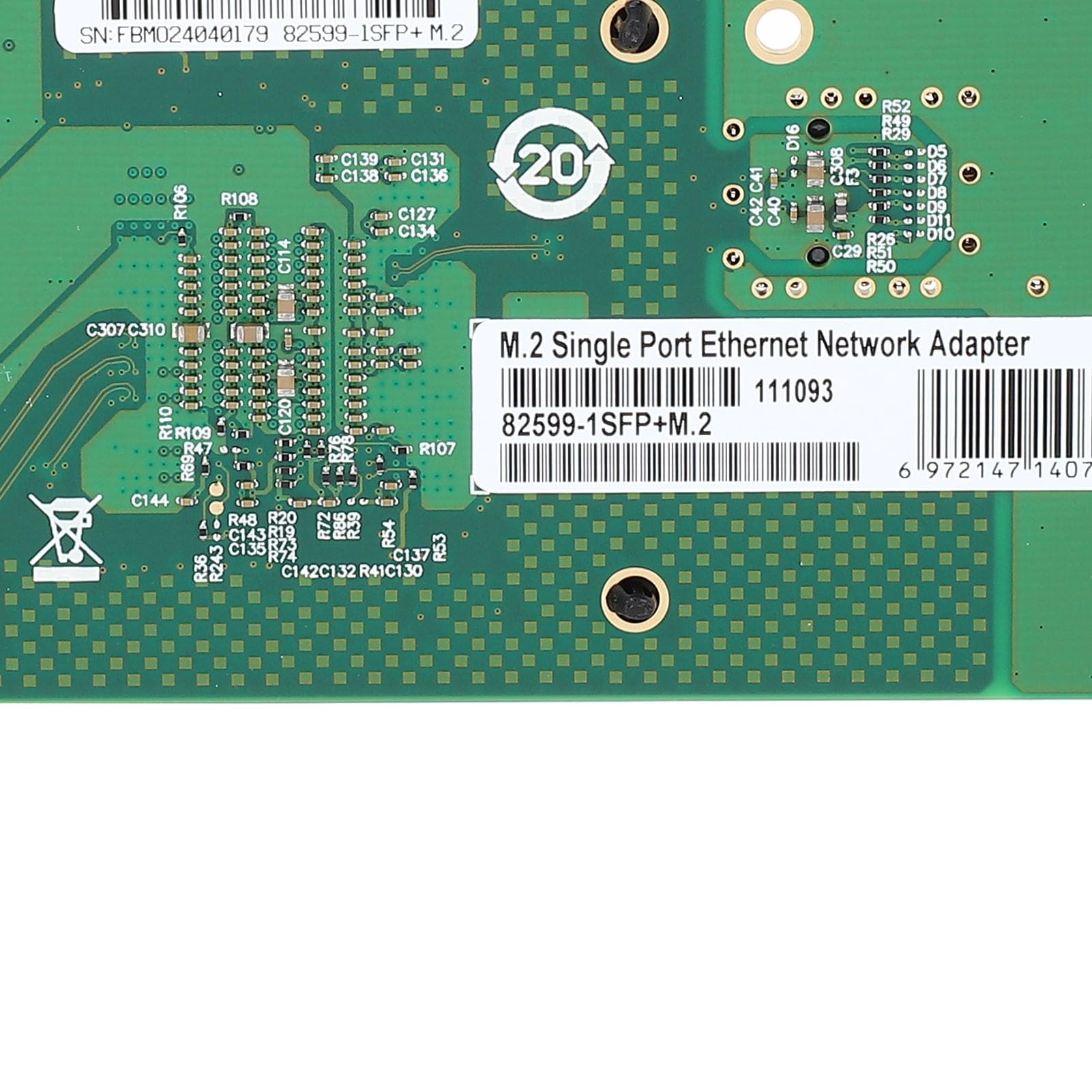 Scheda di Rete NIC Ethernet da 10 Gb M.2 a 10 GbE con Interfaccia SFP+ per FreeBSD Series Trasmissione Dati Stabile Ad Alta velocità