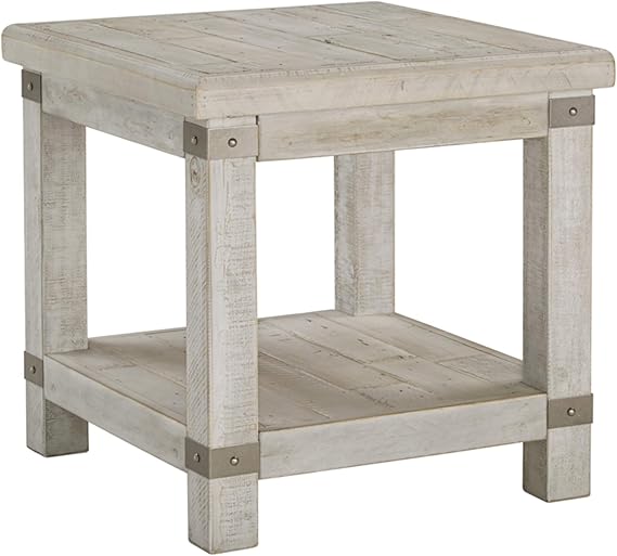 Signature Design by Ashley Carynhurst Farmhouse Rectangular End Table with Lower