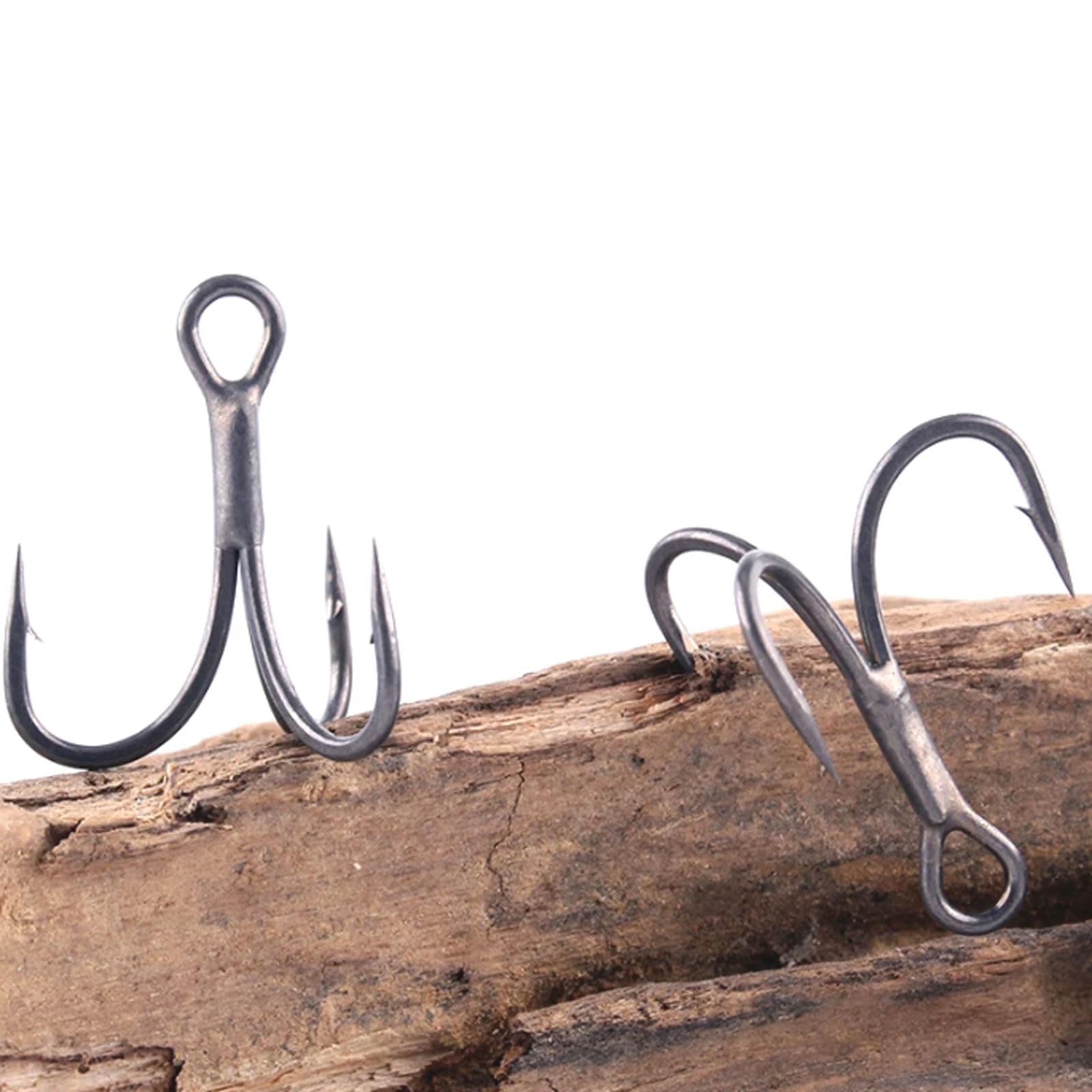 Amazon.co.jp: フック本 12 個トレブルフック​​トリプルフィッシング