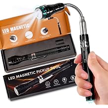 KUCHEY Magnetic Flashlight Fathers Day Dad Gifts for Men, Stocking Stuffers for Men Adults, Pickup Tool Cool Extendable Magnet Telescoping Gadgets Easter Birthday for Him Handyman