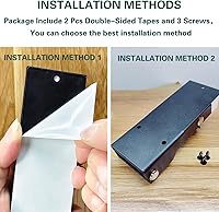 Vista 6 de Topes de puerta para la parte inferior de la puerta, sin perforación, soporte de puerta para mantener la puerta abierta, tope de ruido debajo