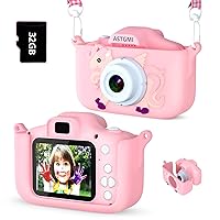 ASTGMI Macchina Fotografica Bambini, 12MP Mini Ricaricabile Fotocamera Digitale Bambina