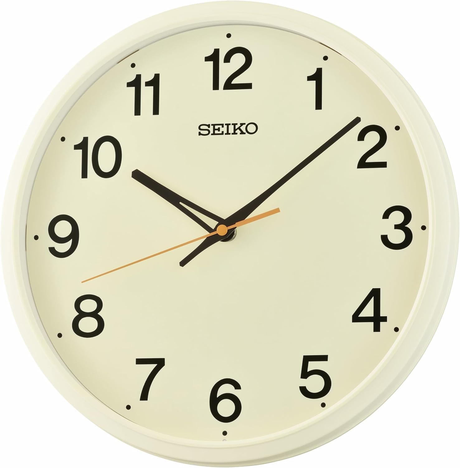 SEIKO QHA019LLH Wall Clock, Blue/White, 12 Inches