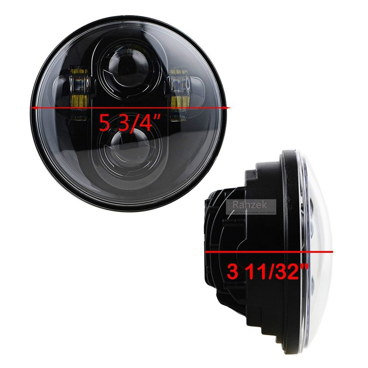 プロジェクター stand light Amazon | Ranzek 5-3 / 4 5.75インチクリーLEDプロジェクター