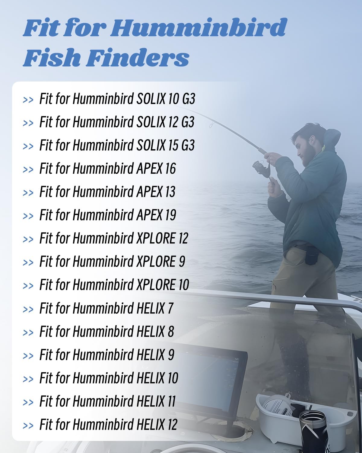 720106-1 EC M3 14W10 Transducer Extension Cable Fit for Humminbird XPLORE/APEX/SOLIX Series, Fit for Built-in MEGA Imaging On Select Minn Kota Trolling Motors