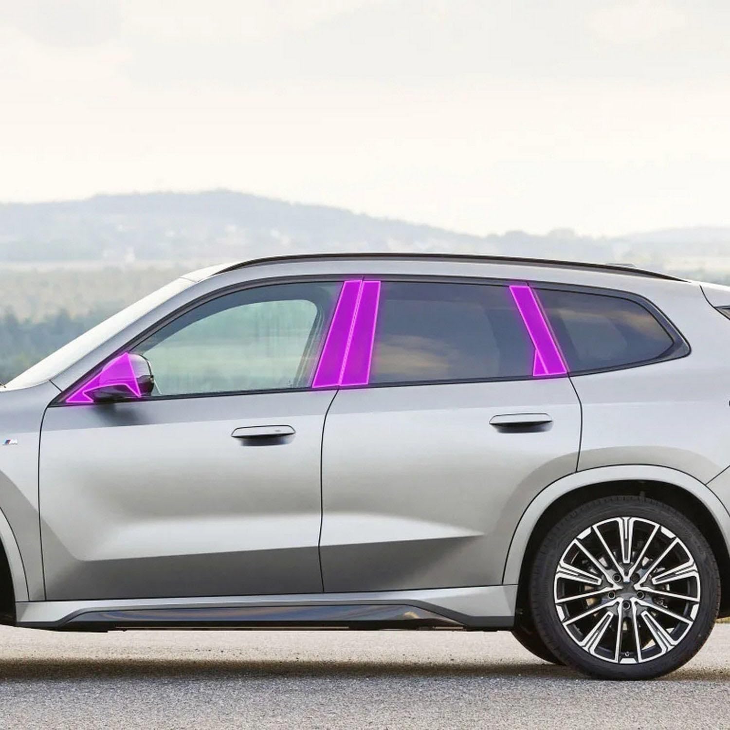 Car Exterior Car B C Window Pillar Anti-Scratch TPU Protective Film Anti-Scratch Film PPF，for BMW u10 u11 x1 x2 iX1 2023