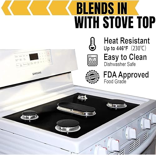 Miniatura 2 de Protector superior de estufa, protector de estufa para quemadores de gas Samsung, cubiertas gruesas antiadherentes para estufas de gas Samsung,