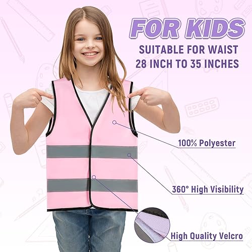 Miniatura 4 de Juego de herramientas para niños, juego de herramientas de juguete rosa para niñas con taladro eléctrico, martillo, cepilladora, chaleco de trabajo,