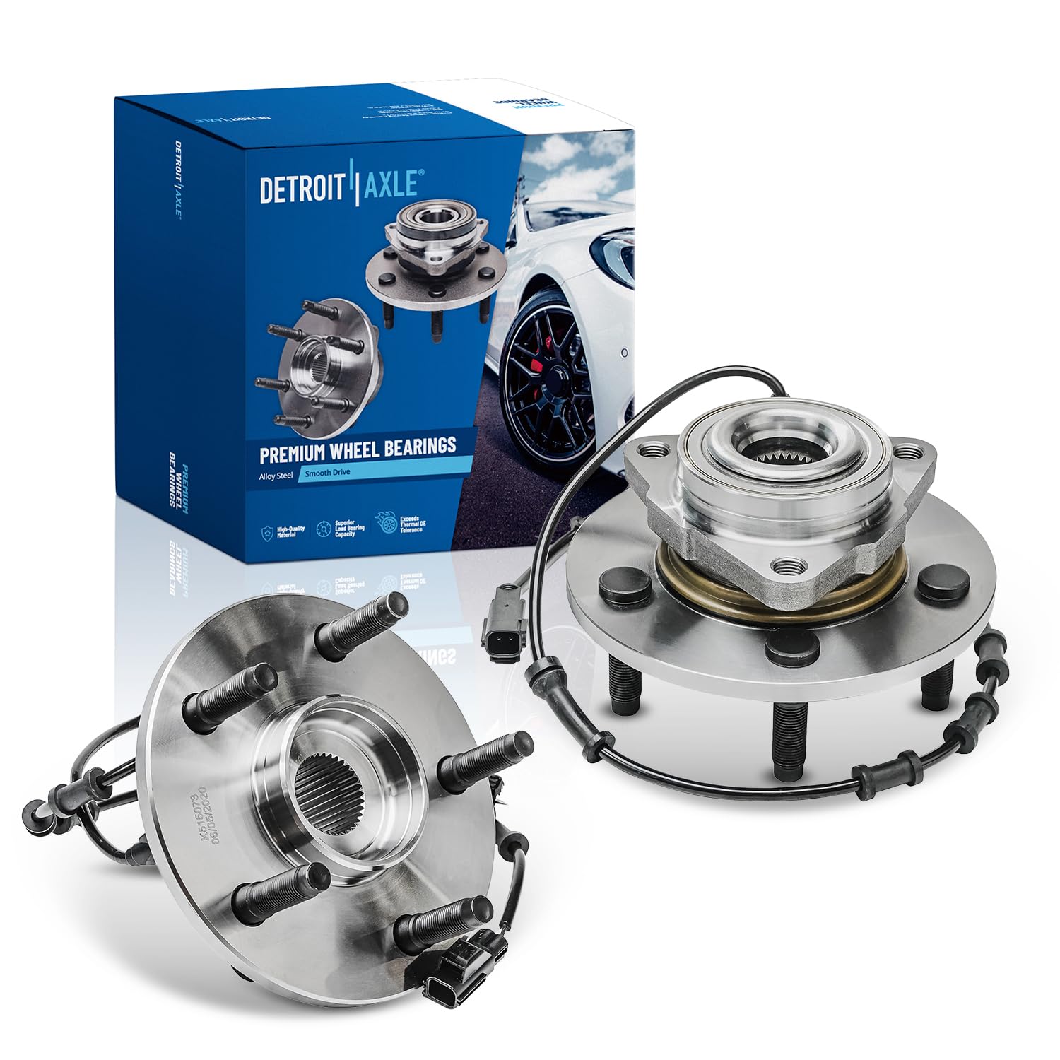 Detroit Axle Pair Front Wheel Bearing Hubs for Dodge Ram 1500 | Mubboo