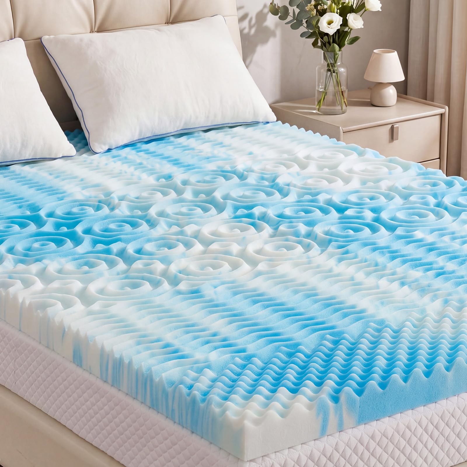 Sweetcrispy 3 in Memory Foam Mattress Topper King