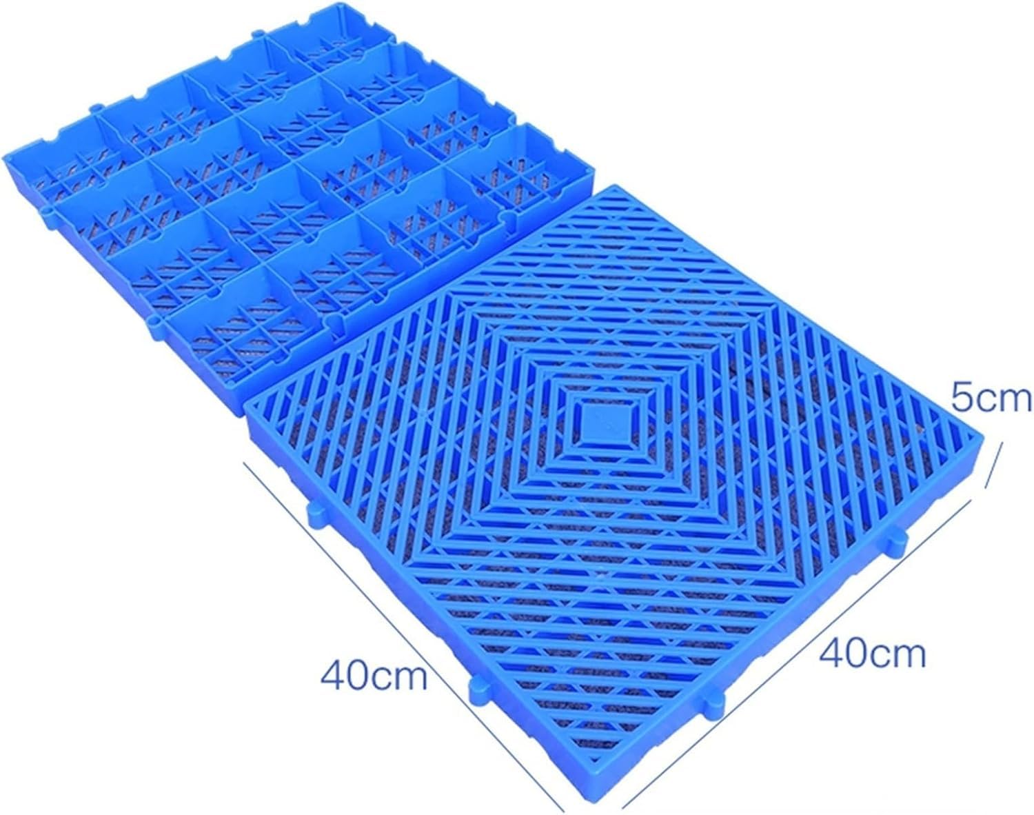 Pallet in plastica Pallet in plastica, pallet di trasporto nidificati, pallet in plastica impermeabili, tappetini espositivi for supermercati for cucine di ristoranti, negozi, supermercati(40x4