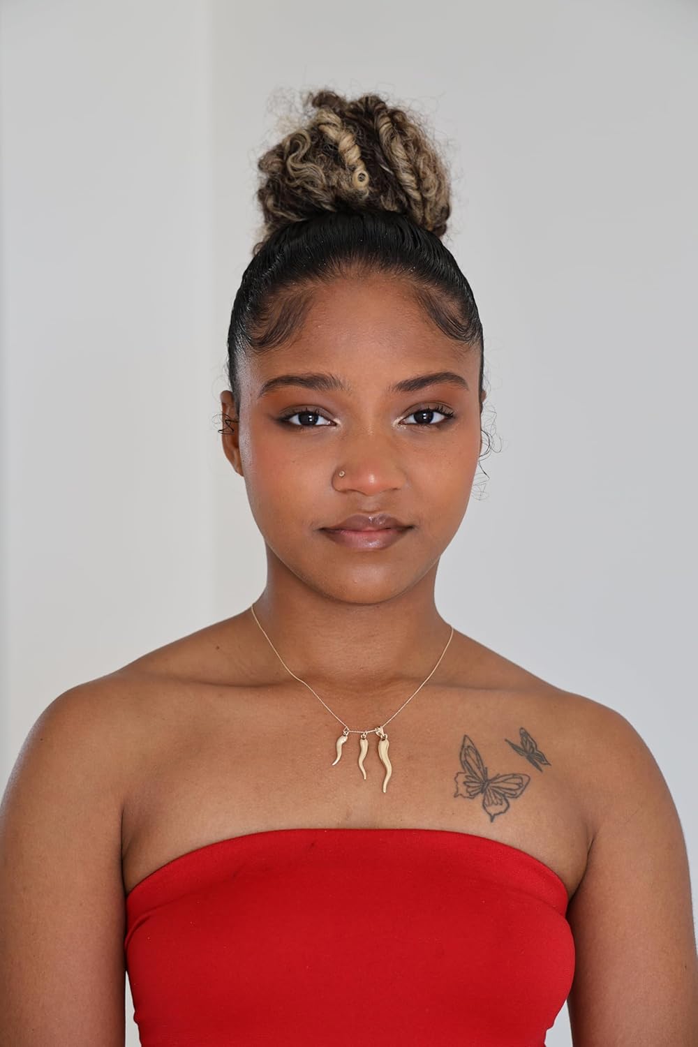 14K or 10K Solid Gold Horn Charm Hollow, Good Luck Charm, Cornetto, Cornicello Pendant, Yellow Gold Pepper for Him and Her, for Gifting Handmade in Italy, Hypoallergenic - Image 5