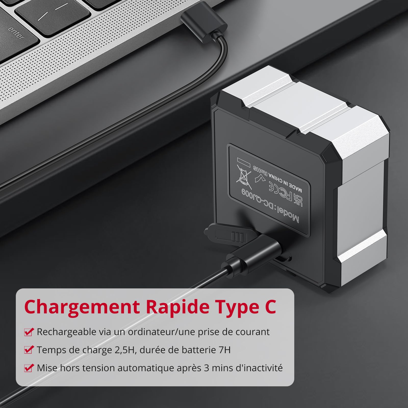 XUNTOP 4 * 90° Inclinomètre Numérique Rechargeable avec Écran LCD IP54 Mesureur d'Angle Digital avec 4 Faces Magnétiques Niveau à Bulle