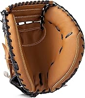 KRTOYUST Baseball Catcher's Mitt: Premium Synthetic Leather Glove for Youth Adults, Right Hand Throw, Game-Ready