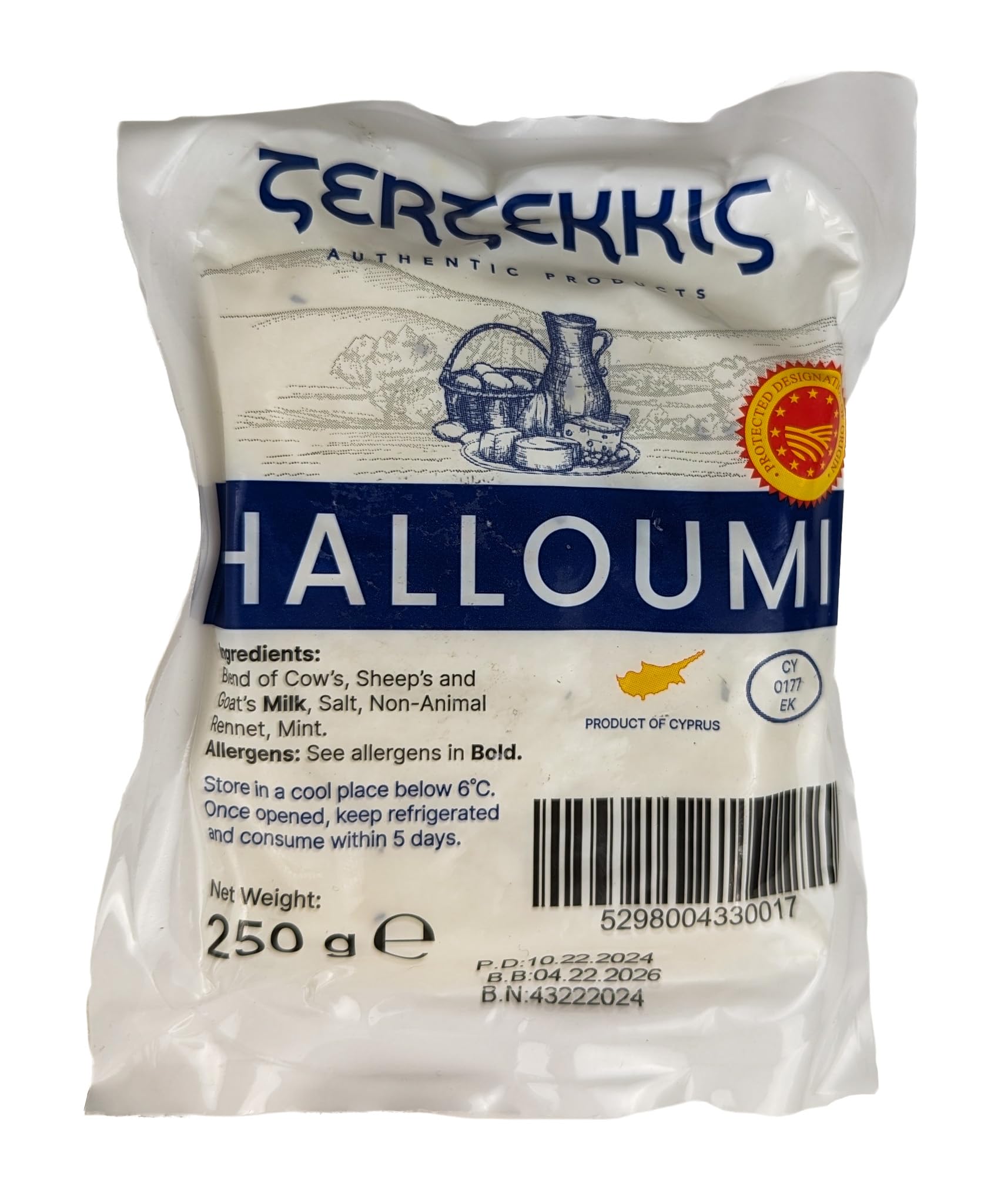 Amazon.com: Zerzekkis Halloumi 8 oz (Pack of 2) : Grocery