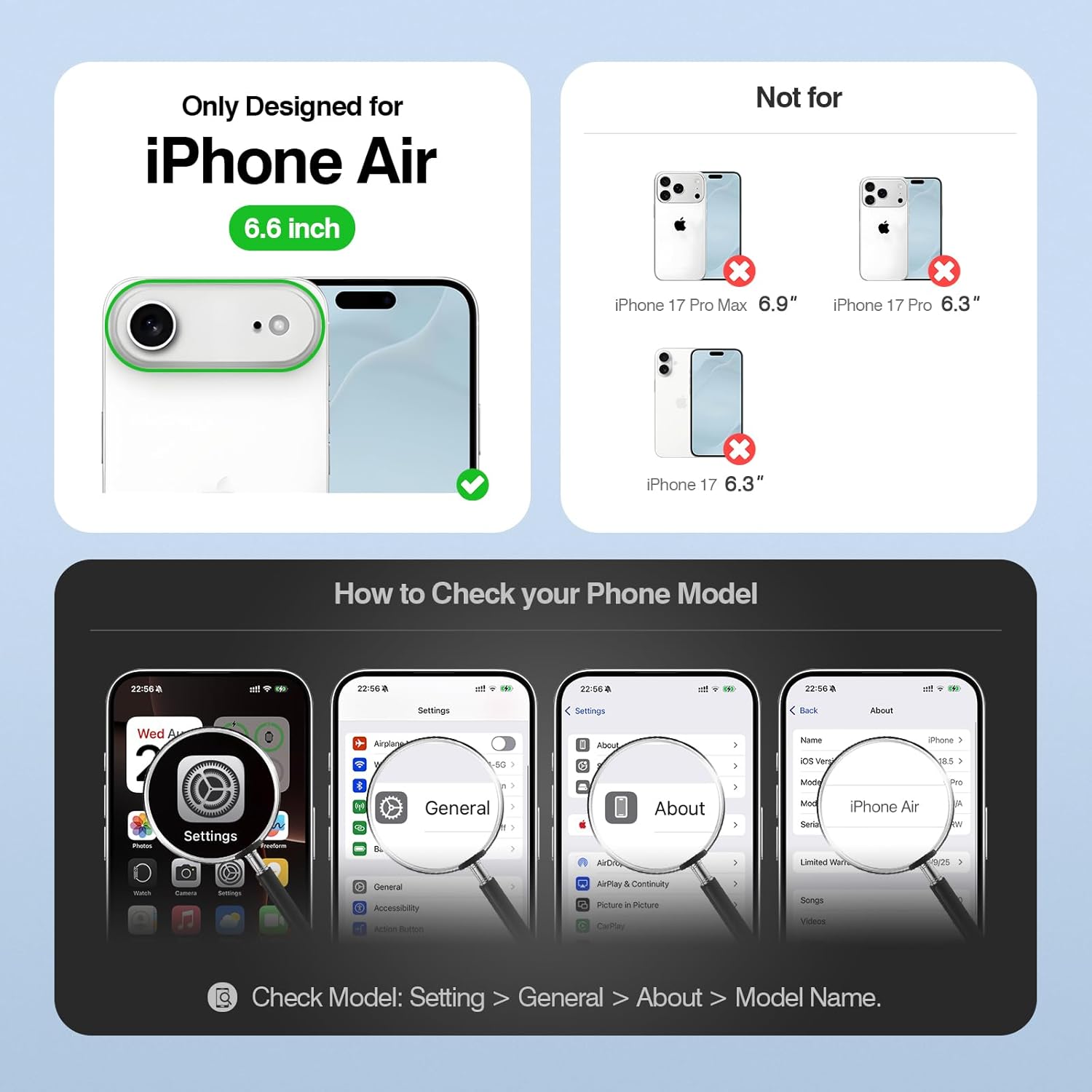 Compatible with iPhone Air Genuine Leather Case Wallet with Card Holder,Women Men Real Leather Flip Folio RFID Blocking Credit Card Slots Stand Phone Cover,for Apple 17 Air,Purple - Image 7