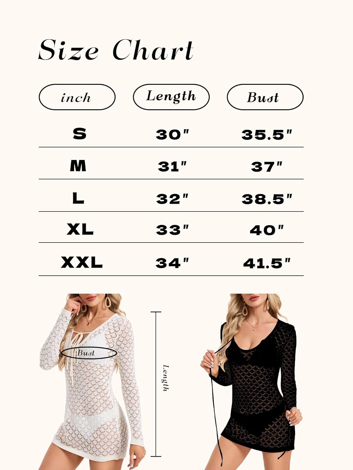 Swimsuit Coverups for Women Hollow Out Beach Dress Vacation Outfits Resort Cruise Wear - Image 6