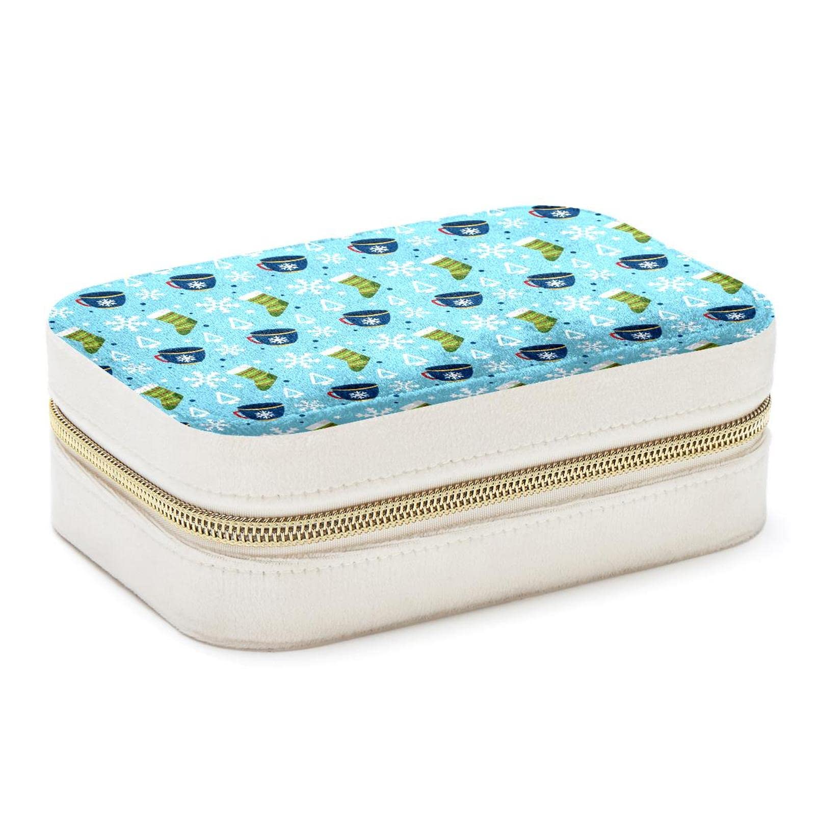 Boîte à bijoux de voyage portable idée cadeau idéale pour femmes et filles organisateur chic