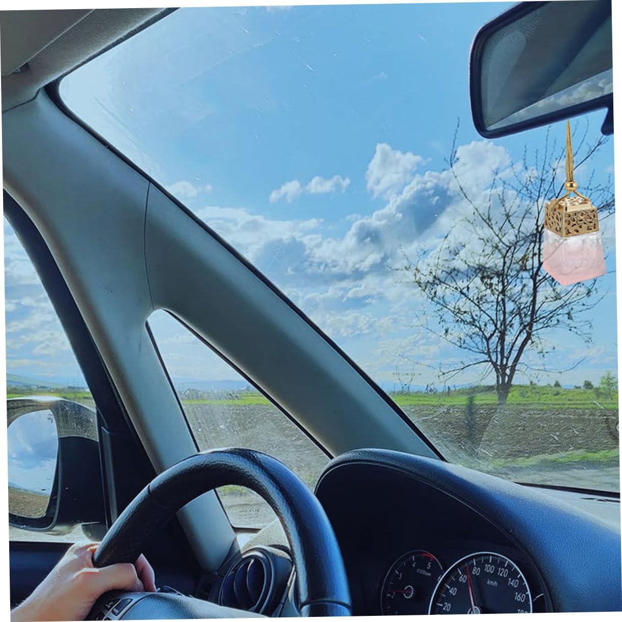 SUPVOX 6pcs Perfume Hanging Empty Bottle Car Hanging Decor Refillable Car Freshener Perfume Bottle Pendant Essential Oil Freshener s Empty Glass Travel Charm Ornament