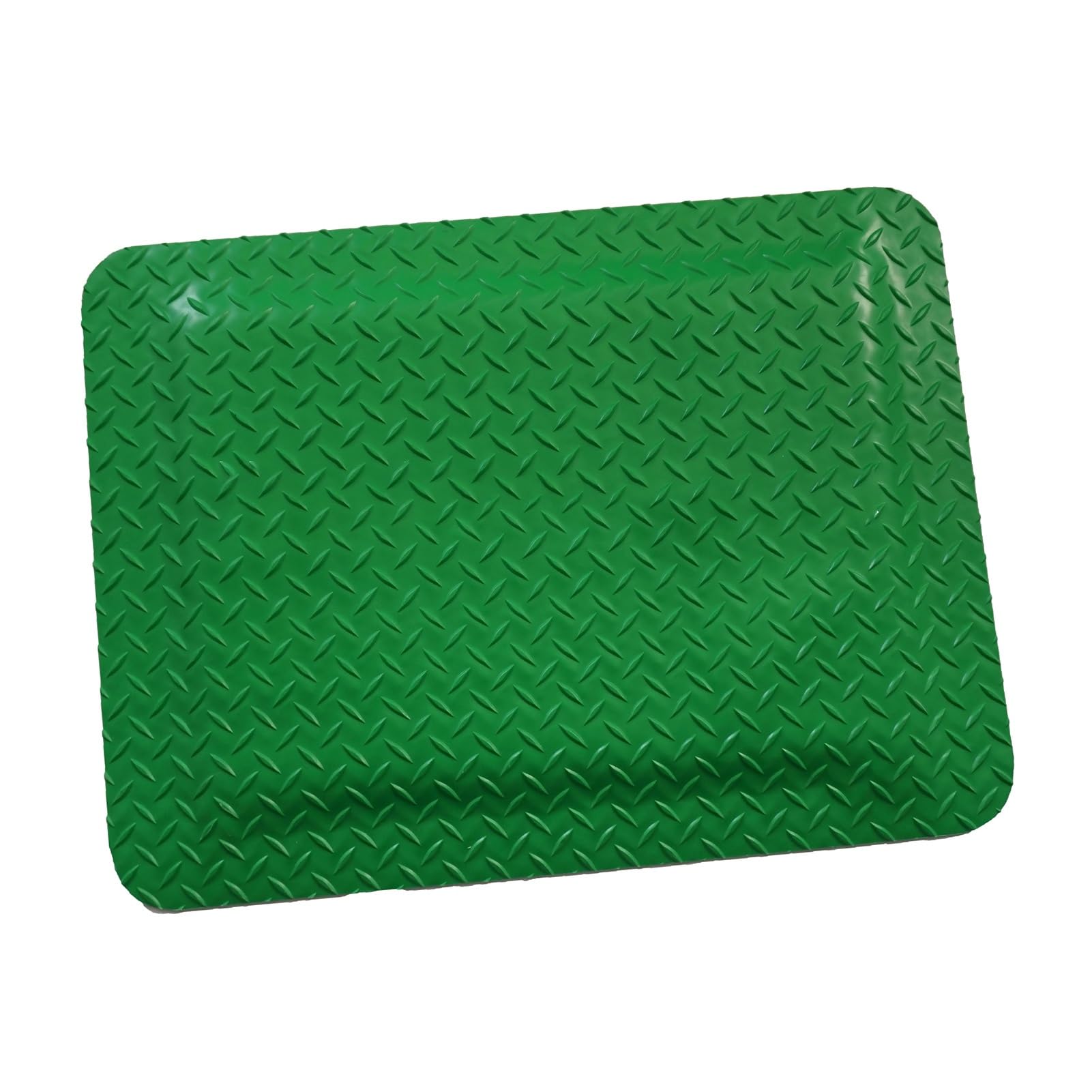 CAFIEDR Heavy Duty Diamond Sponge Industrial Anti-Fatigue Floor Mat,Ergonomic Workplace Mat,Non-Slip Waterproof Mats For Commercial Industrial Work.Green-60x70cm